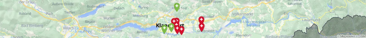 Kartenansicht für Apotheken-Notdienste in der Nähe von Hörtendorf (Klagenfurt  (Stadt), Kärnten)